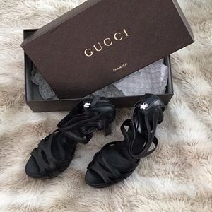 Edgy, Sexy, Strappy Gucci platform hi-heel Sandals